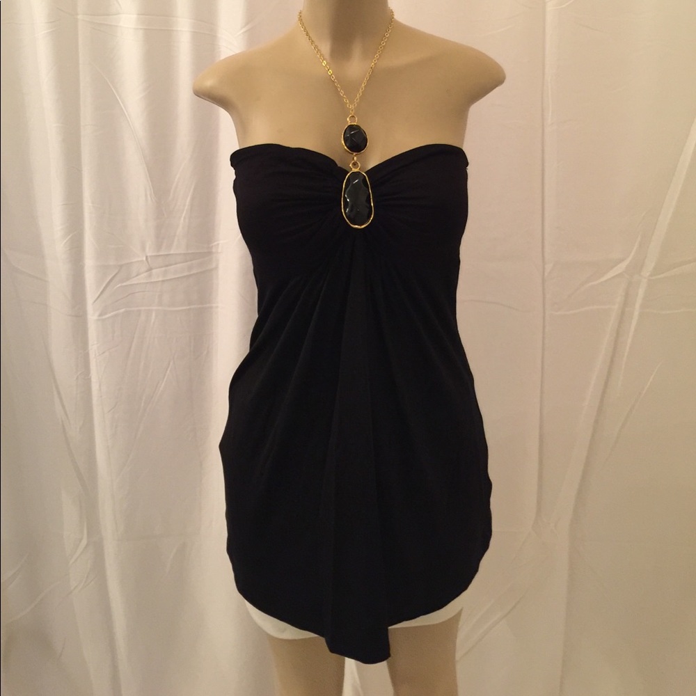 Bejeweled Tunic Halter Top